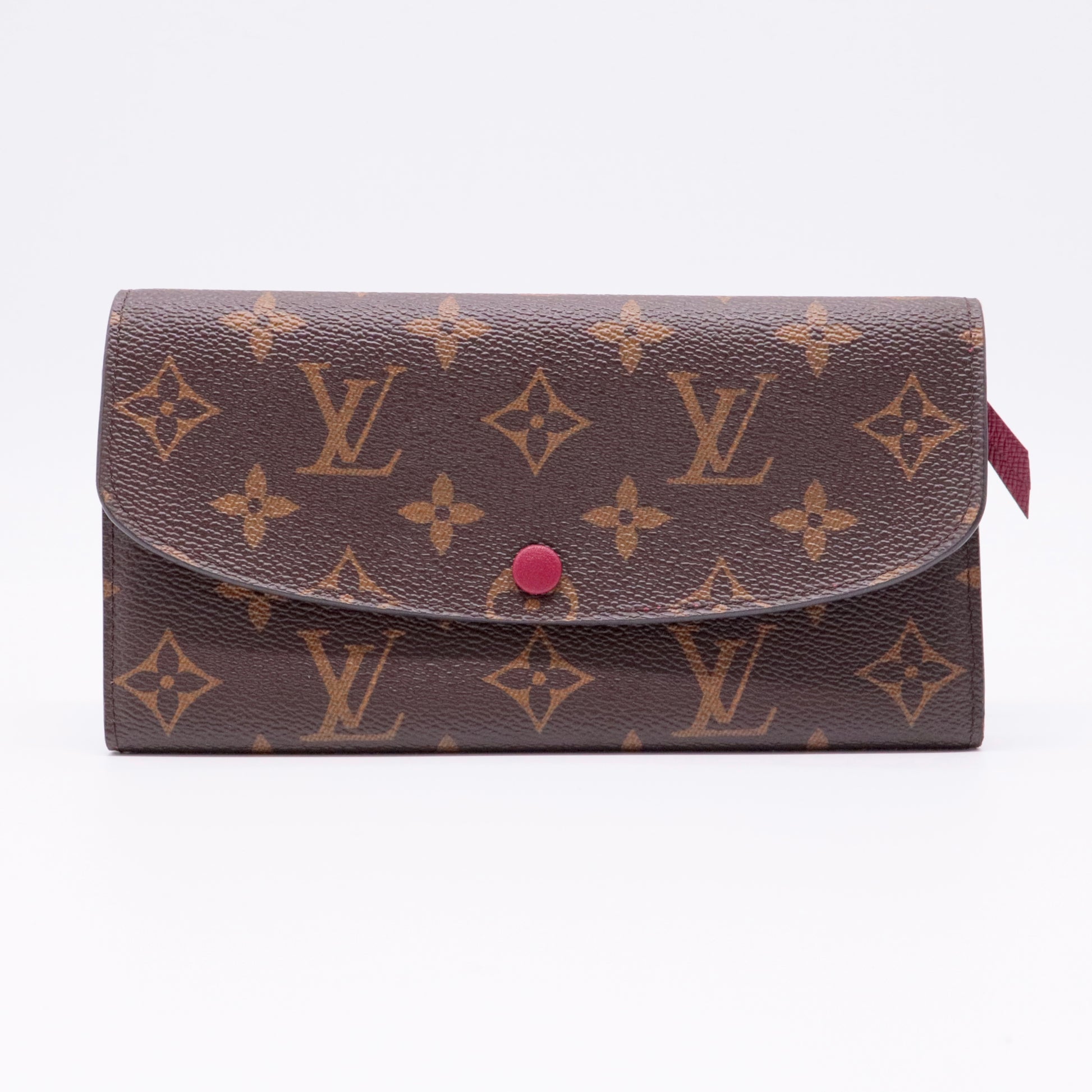 Monogram Emilie Wallet Fuchsia twins