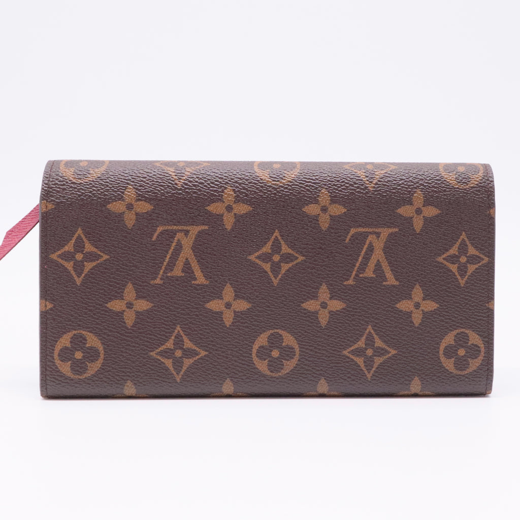 Monogram Emilie Wallet Fuchsia twins