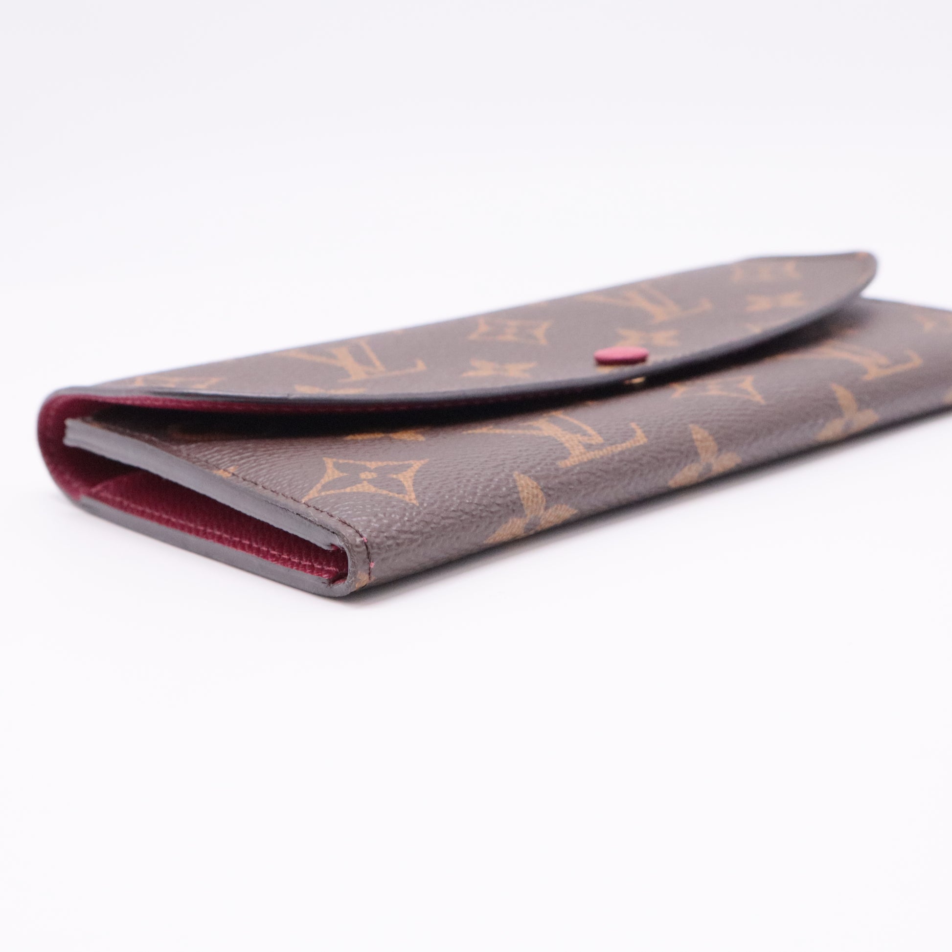 Monogram Emilie Wallet Fuchsia twins