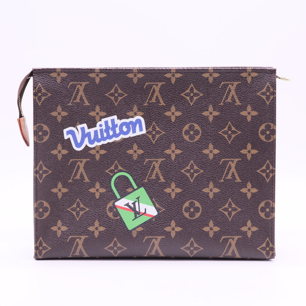 Louis Vuitton Monogram Travel Stickers Toiletry 26 Pouch