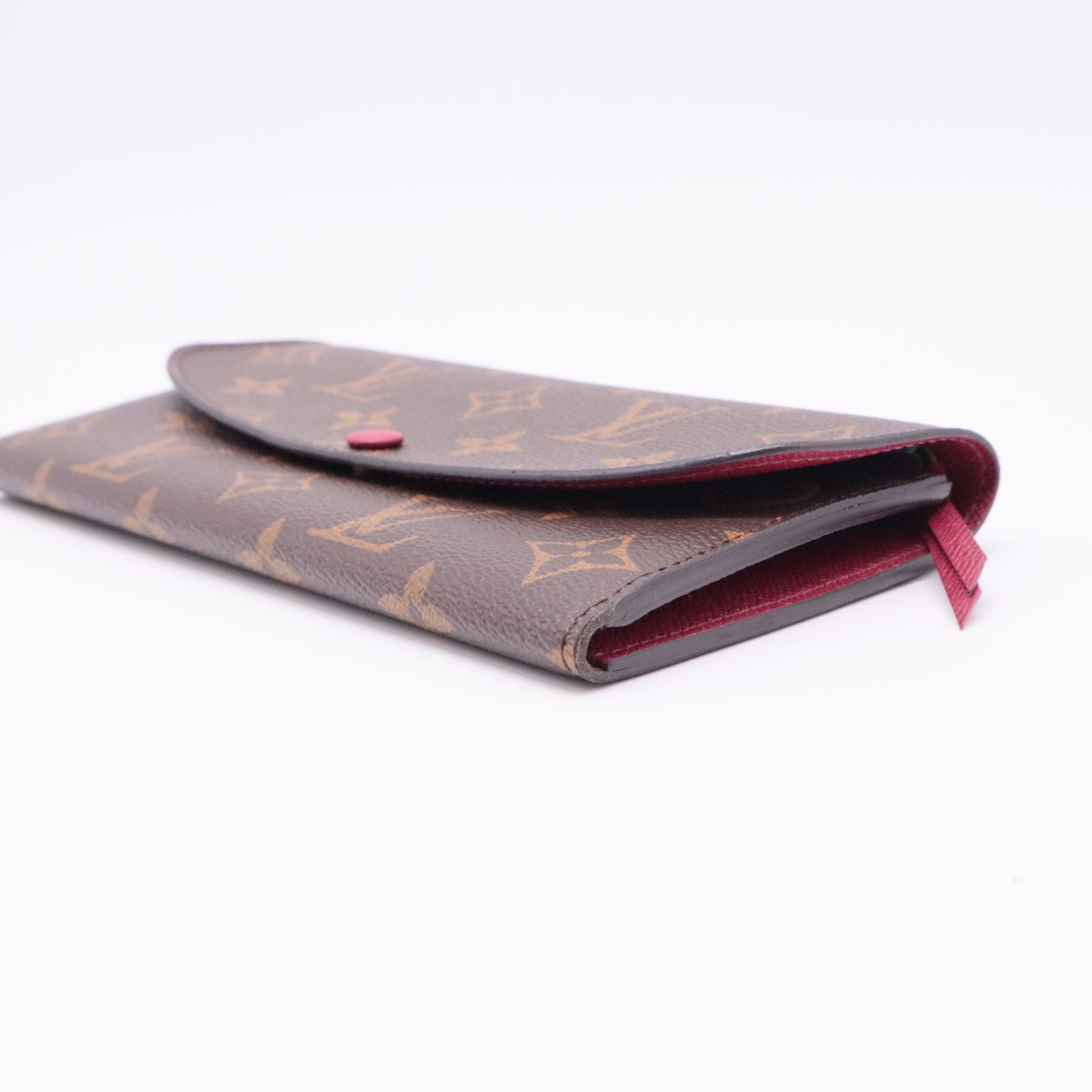 Monogram Emilie Wallet Fuchsia twins