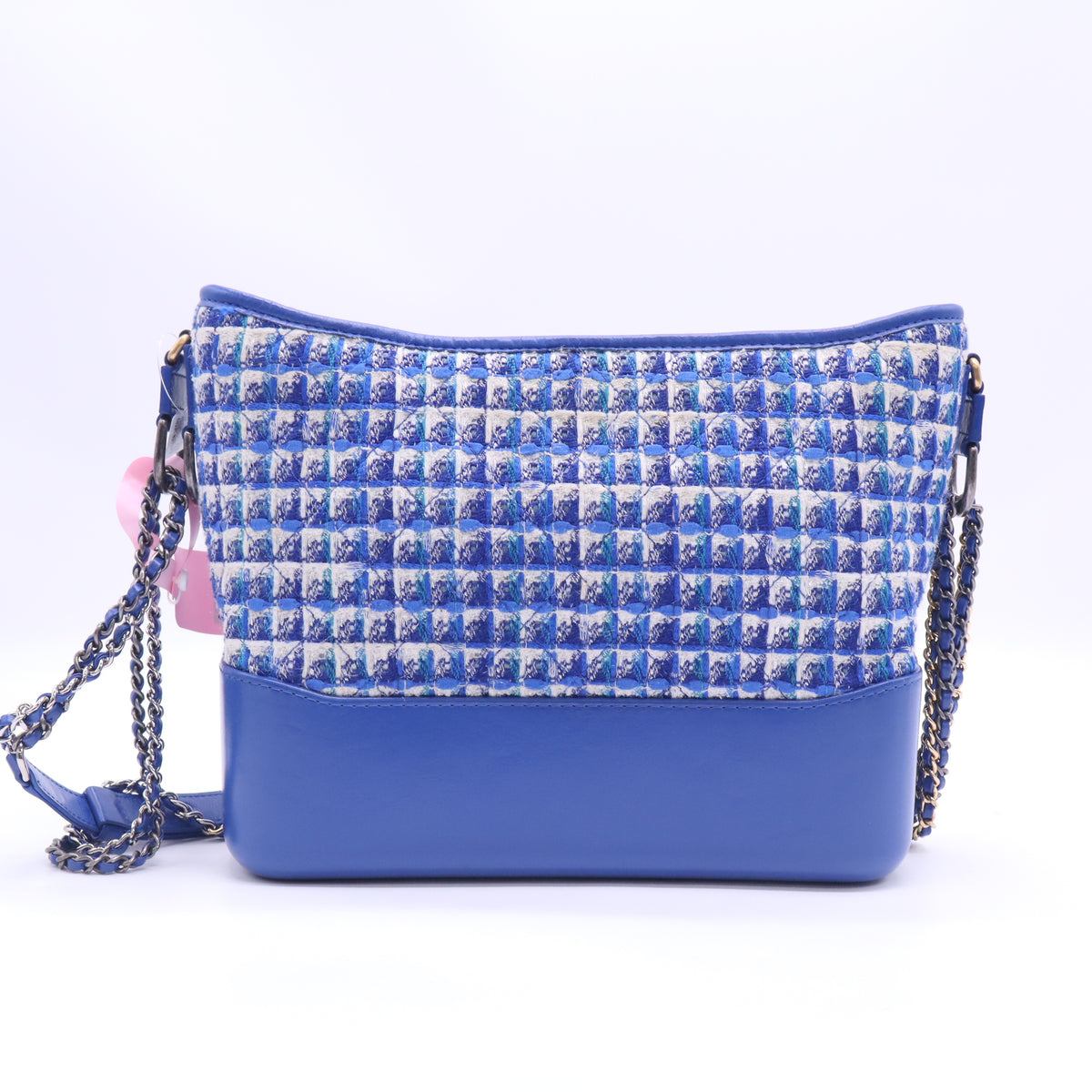 Chanel Small Tweed and Calfskin Gabrielle Hobo Bag Twins LDJ6003