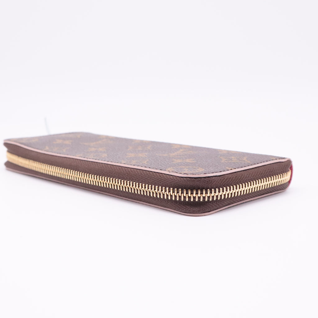 Monogram Canvas Wallet Rose Ballerine twins