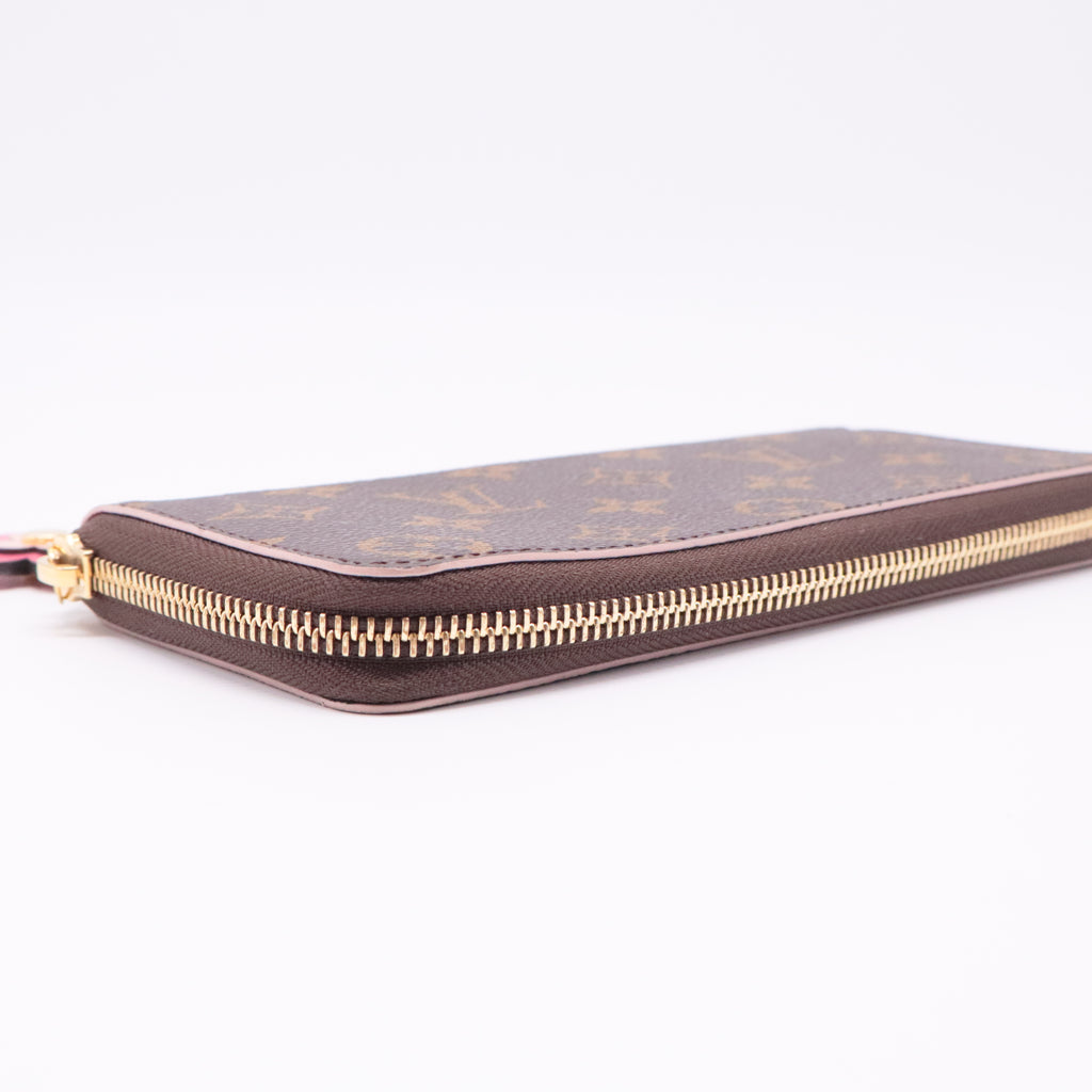 Monogram Canvas Wallet Rose Ballerine twins