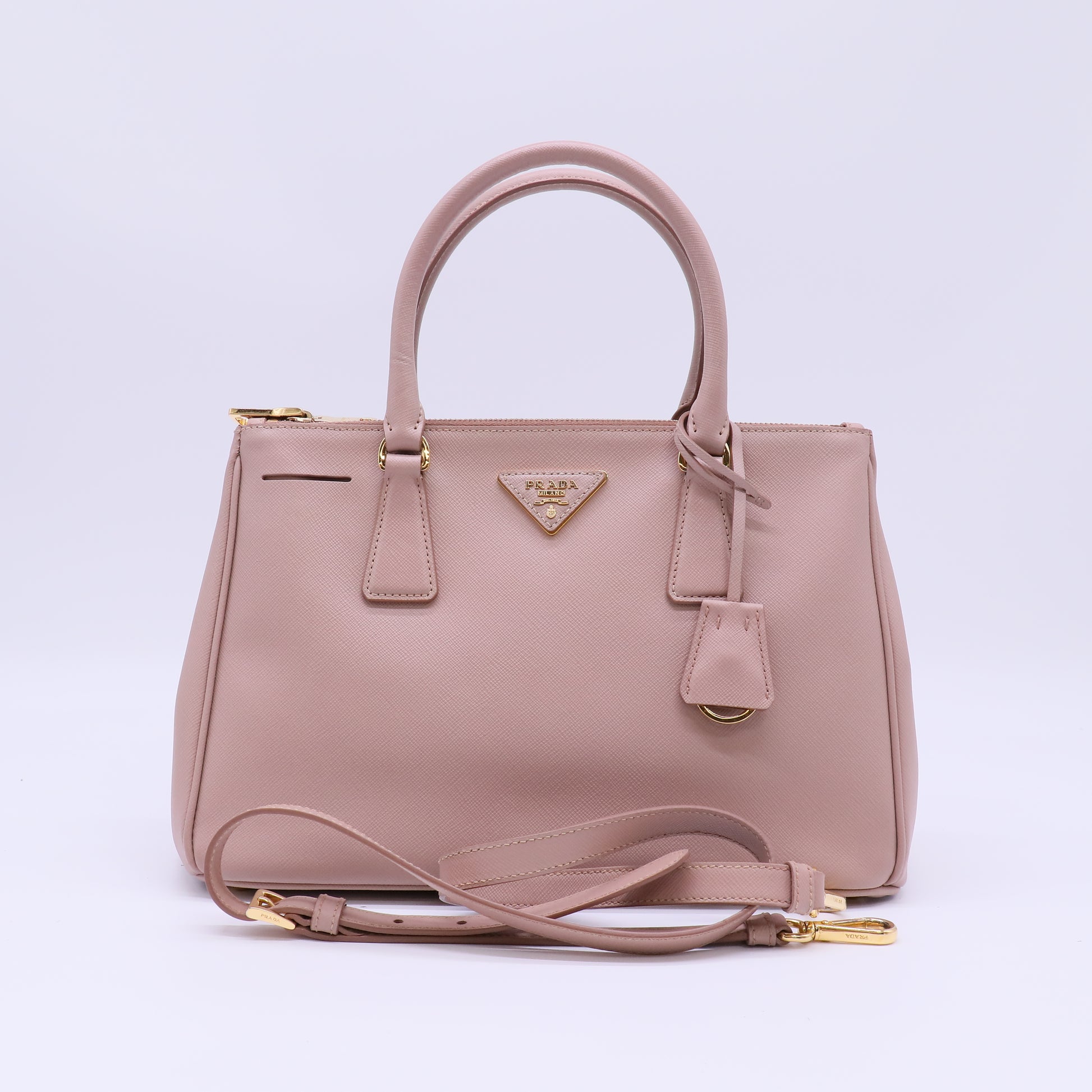 Double Zip Lux Tote Saffiano Leather Medium B21995