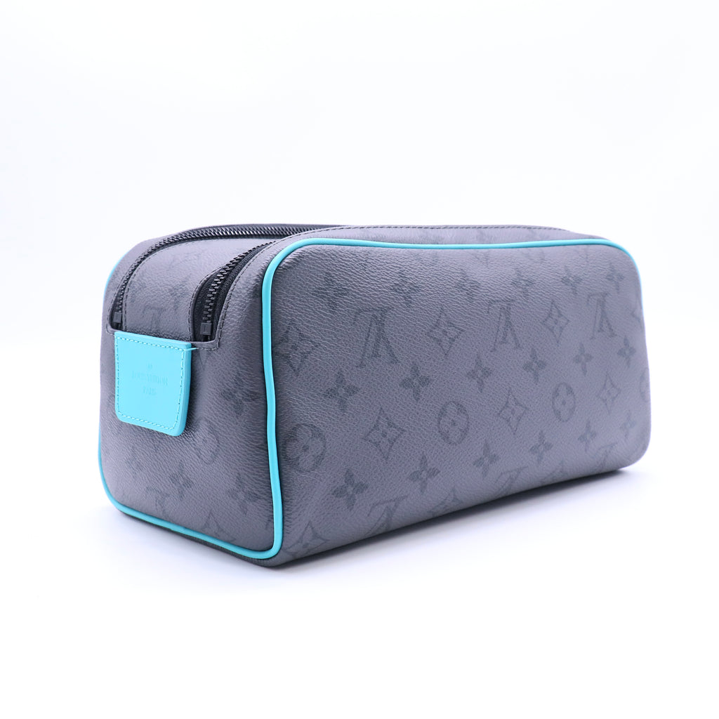 Louis Vuitton Dopp Kit Toiletry Pouch Monogram Eclipse Canvas Twins LDJ4273