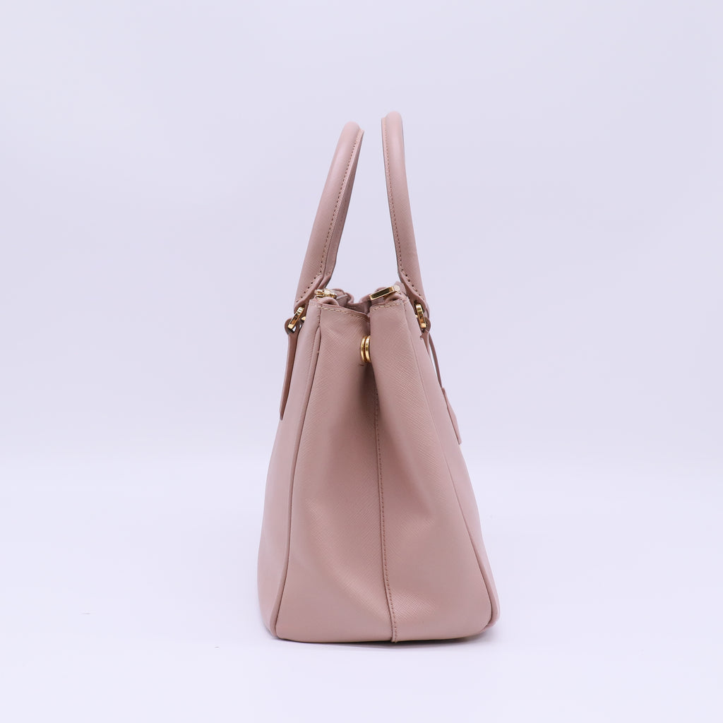 Double Zip Lux Tote Saffiano Leather Medium B21995
