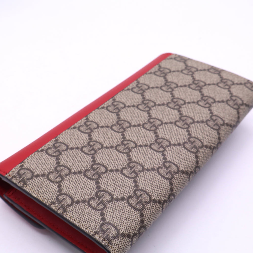 Gucci GG Supreme Peony Wallet Twins W20822
