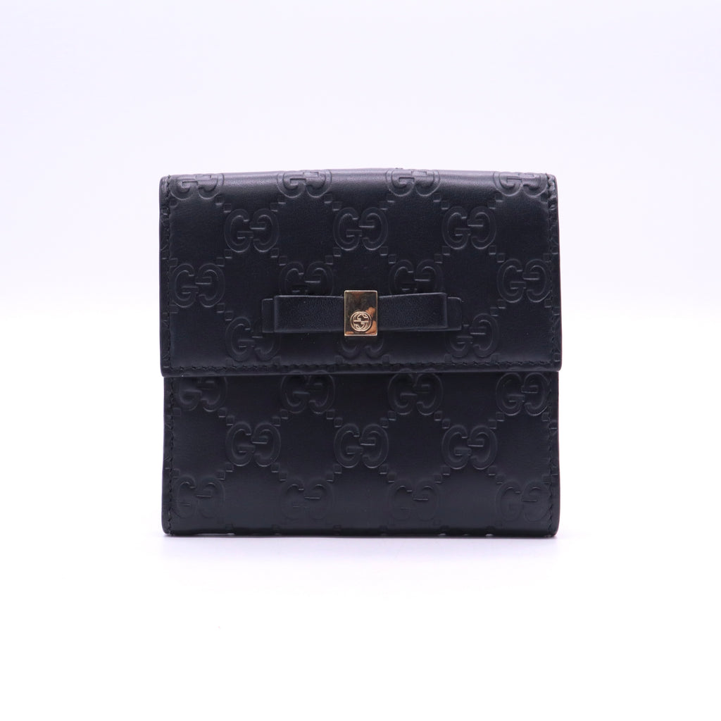 Wallet Guccissima Leather Compact Twins W20826
