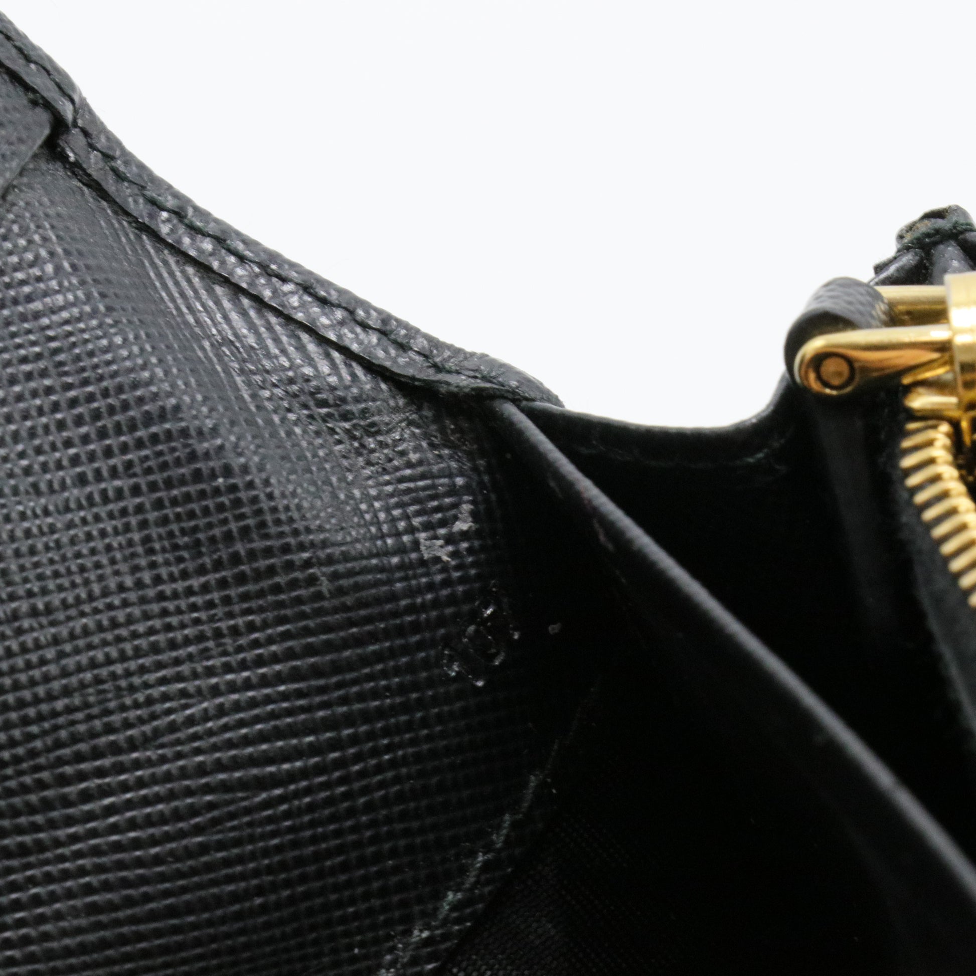 Continental Flap Wallet Saffiano Leather with Metal Detail