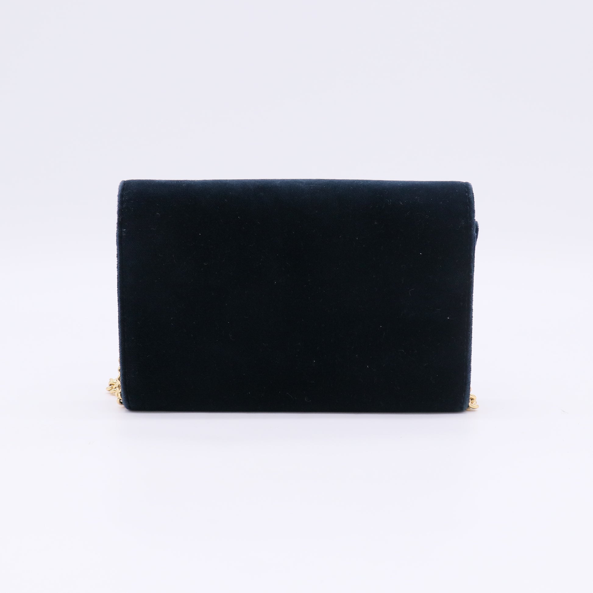 Valentino Garavani VLogo Signature Mini Velvet Shoulder Bag B23434