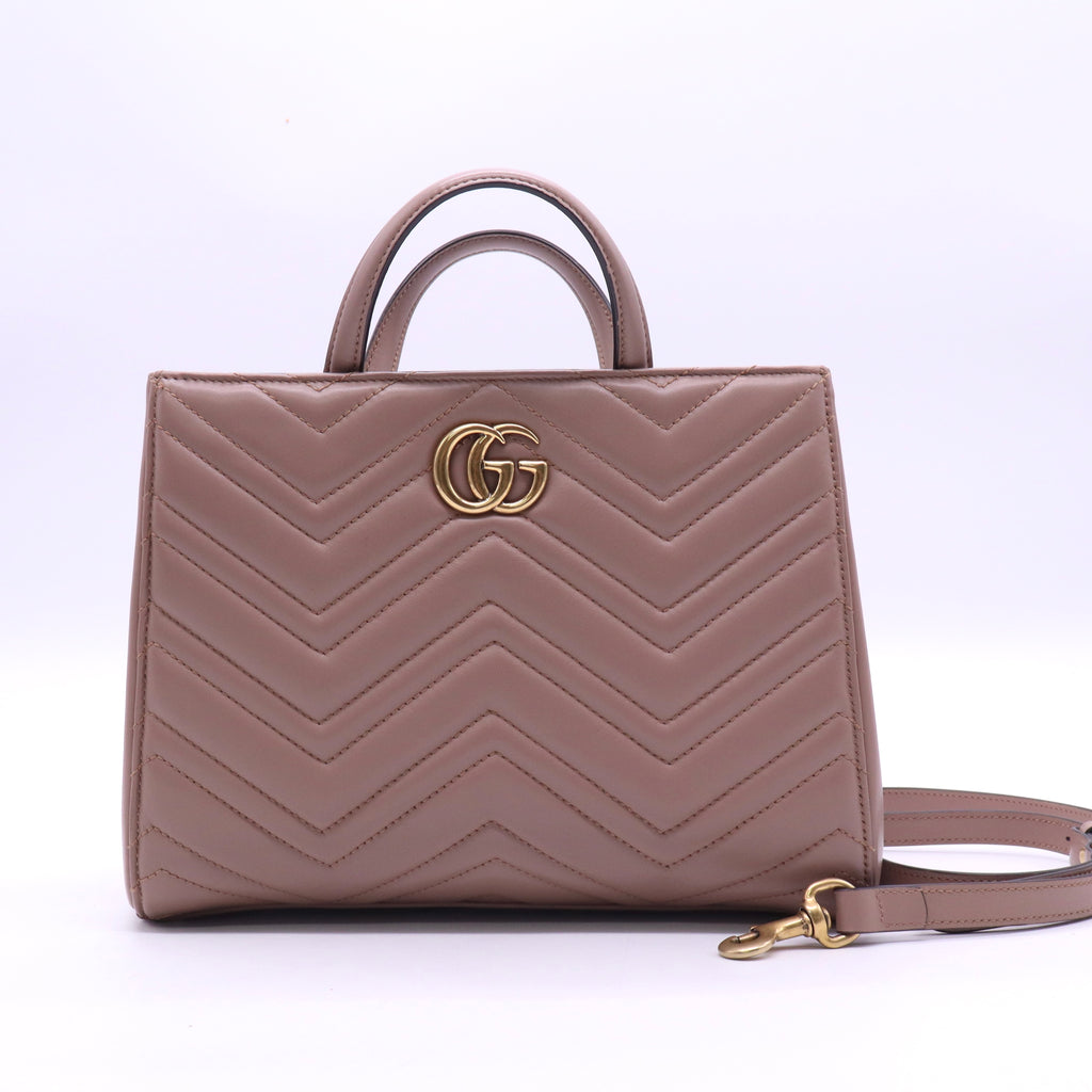 GG Marmont Tote Matelasse Leather Medium Twins B21124