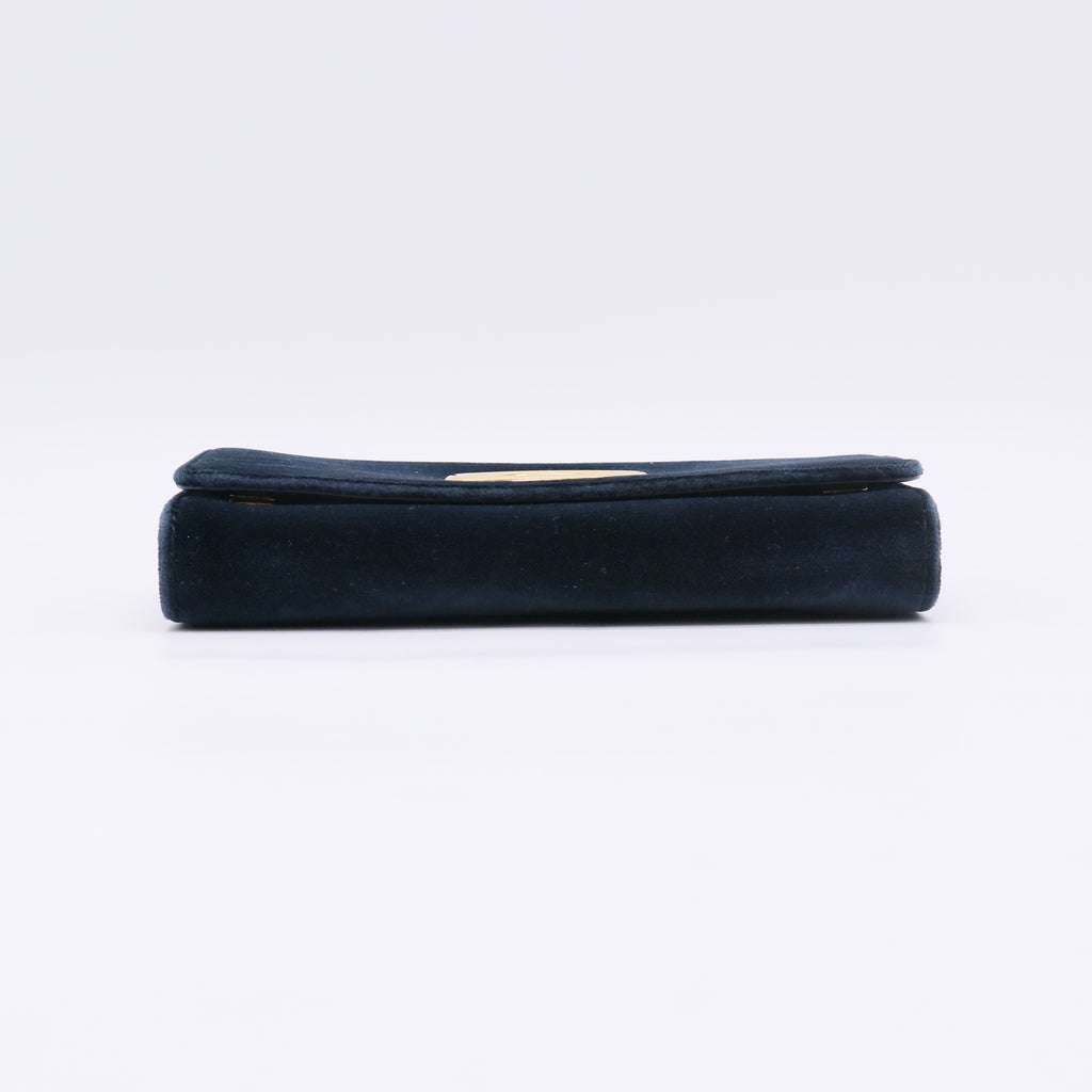 Valentino Garavani VLogo Signature Mini Velvet Shoulder Bag B23434