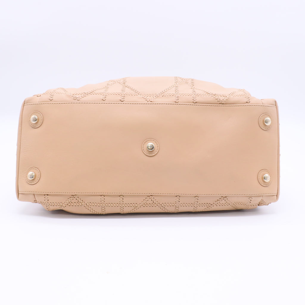 Dior Beige Cannage  Le Trente Lucky Charm Shoulder Bag Twins