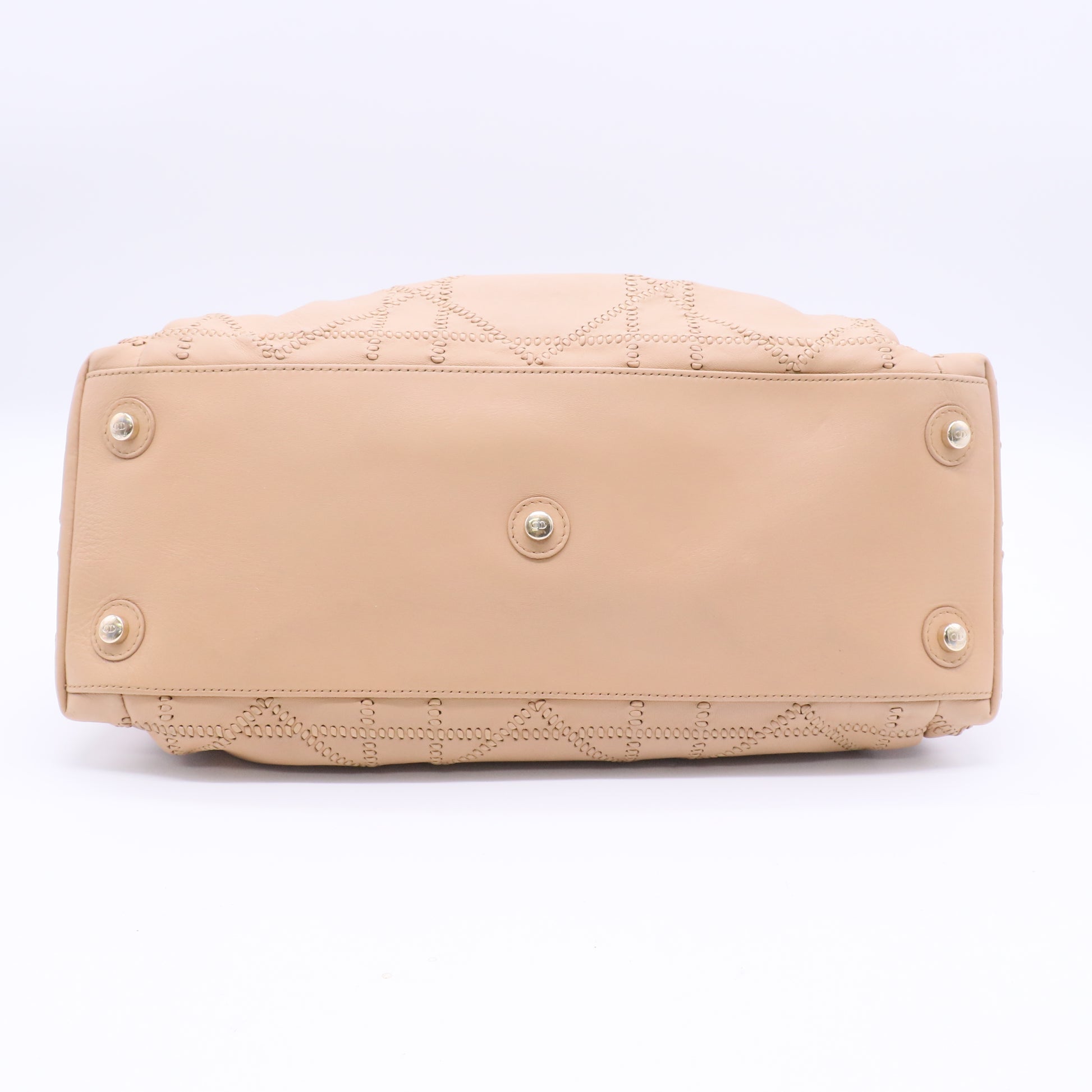 Dior Beige Cannage  Le Trente Lucky Charm Shoulder Bag Twins