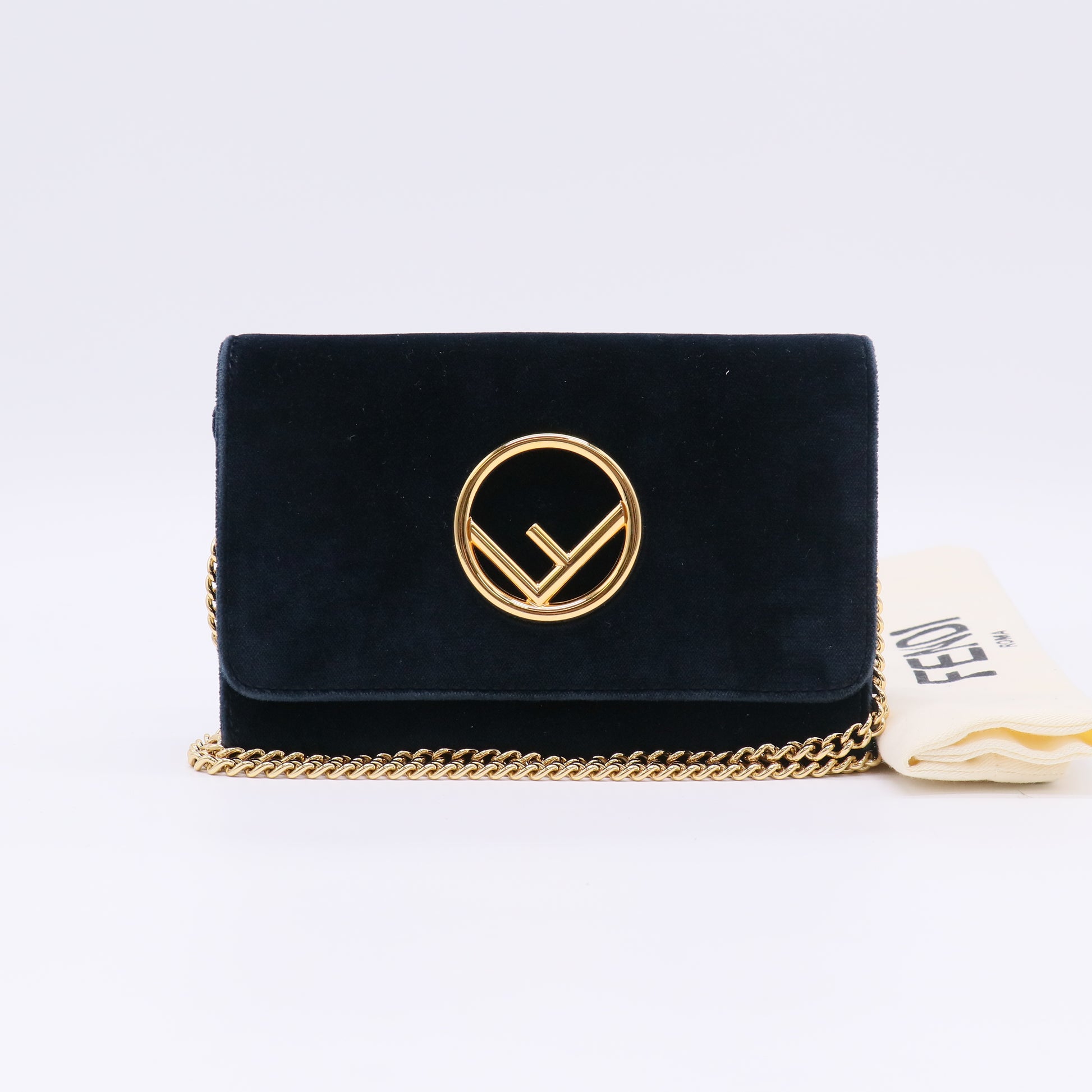 Valentino Garavani VLogo Signature Mini Velvet Shoulder Bag B23434