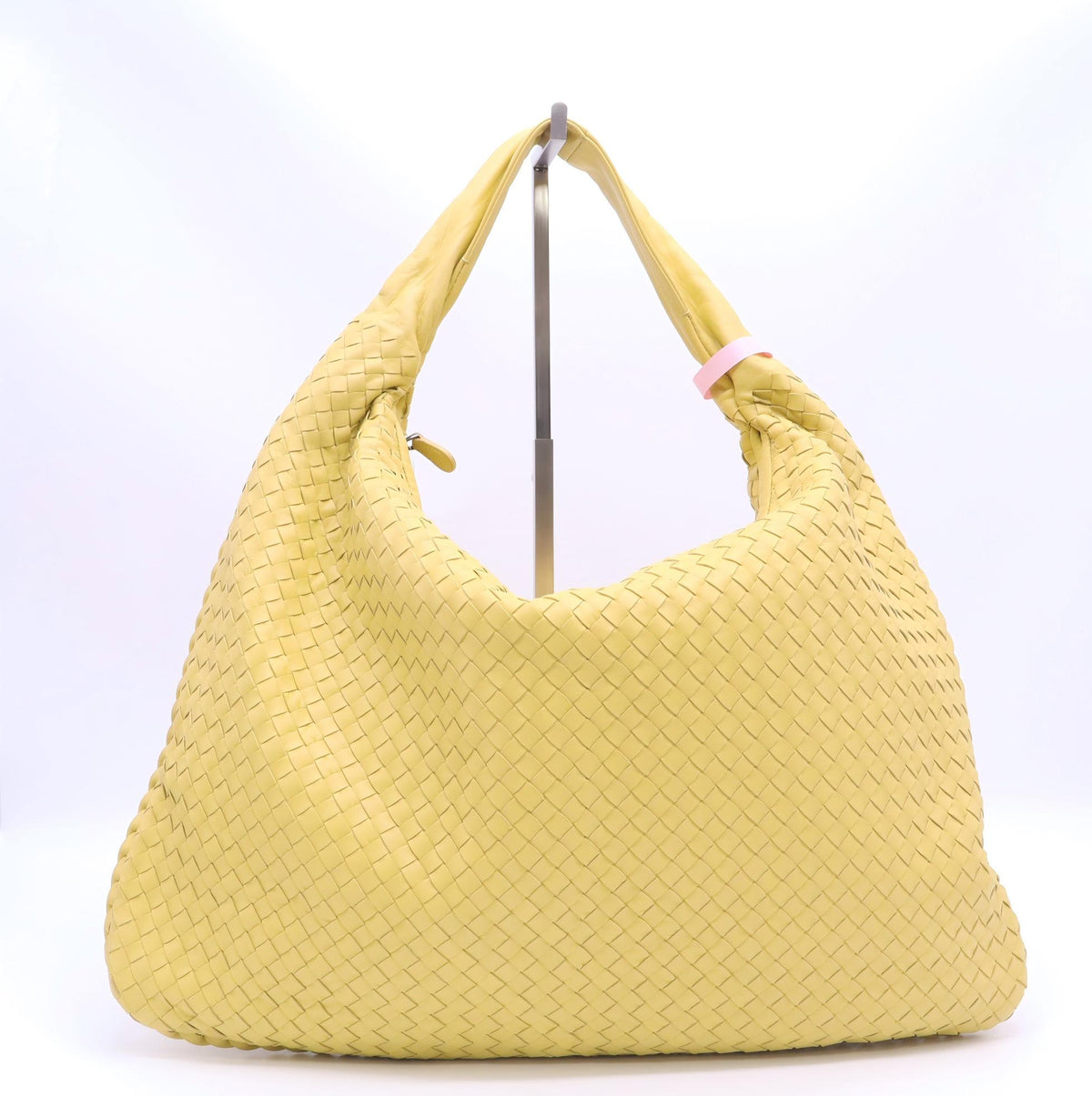 Bottega Veneta Yellow Woven Leather Large Veneta Hobo Bag Twins LDJ5999