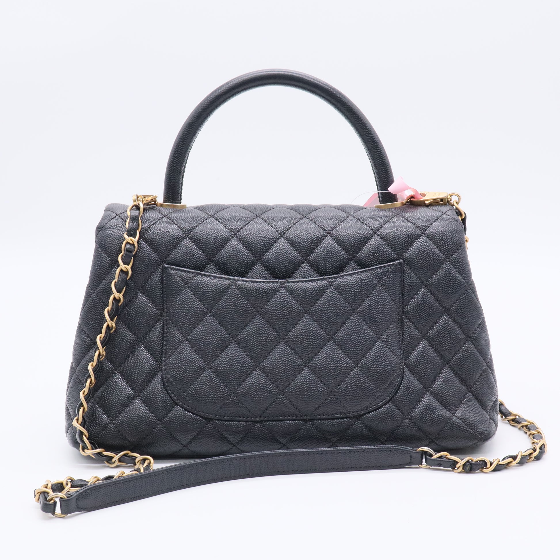 Chanel Caviar Quilted Coco Handle Flap Twins