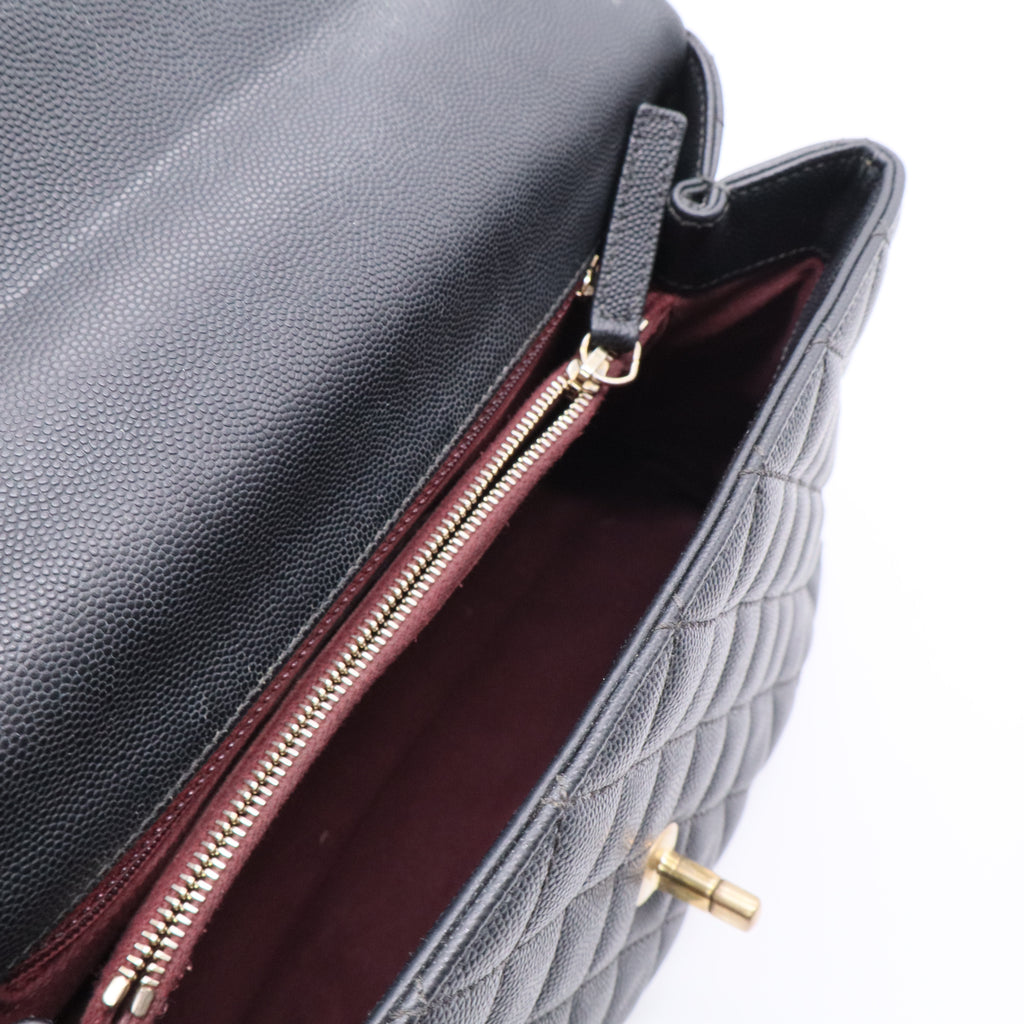 Chanel Caviar Quilted Coco Handle Flap Twins