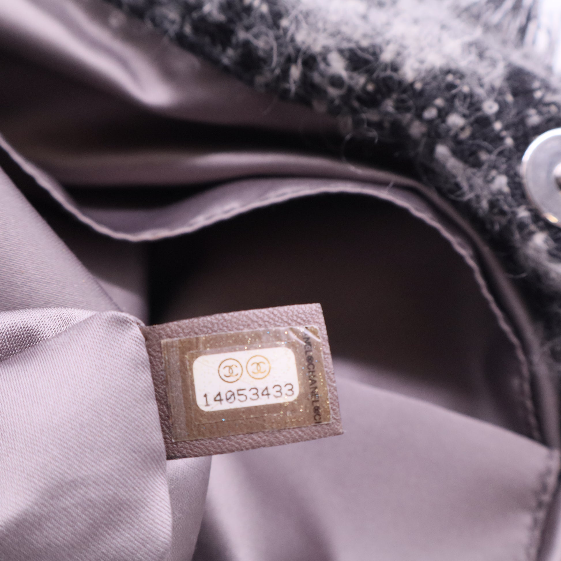 Funny Tweed Bon Bon Tote Lambskin Large