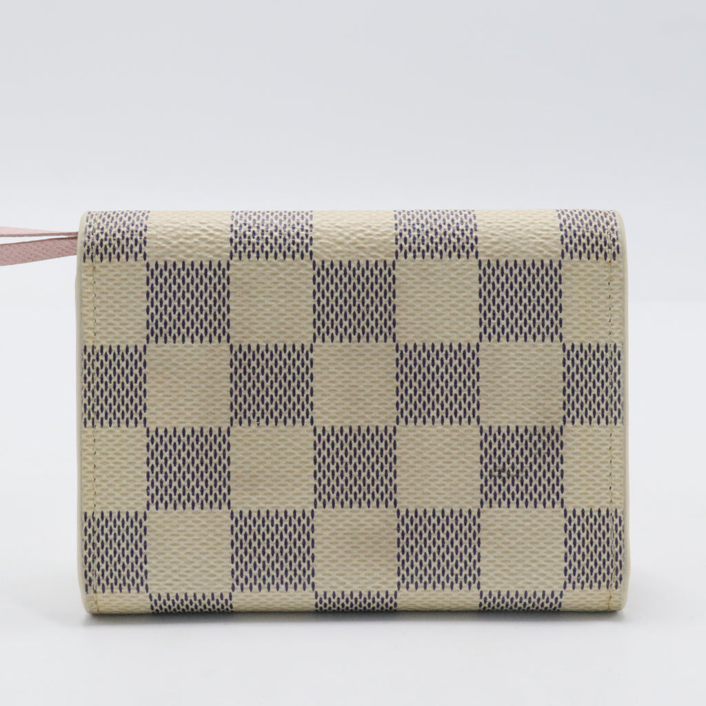 Damier Azur Rosalie Coin Purse Rose Ballerine