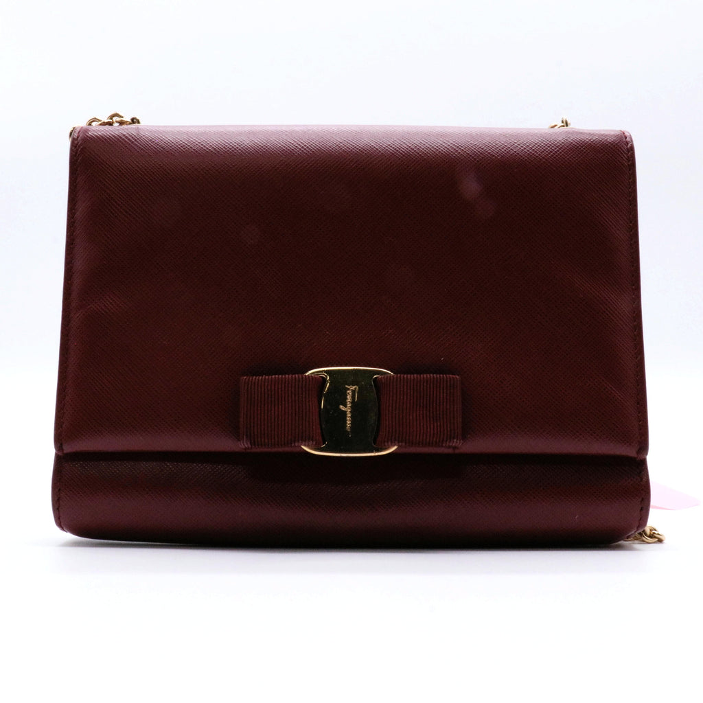 Leather Vara Bow Crossbody Bag twins