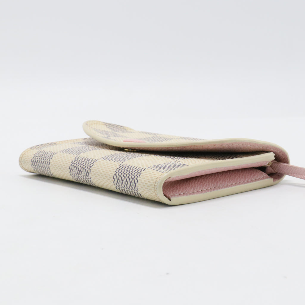 Damier Azur Rosalie Coin Purse Rose Ballerine