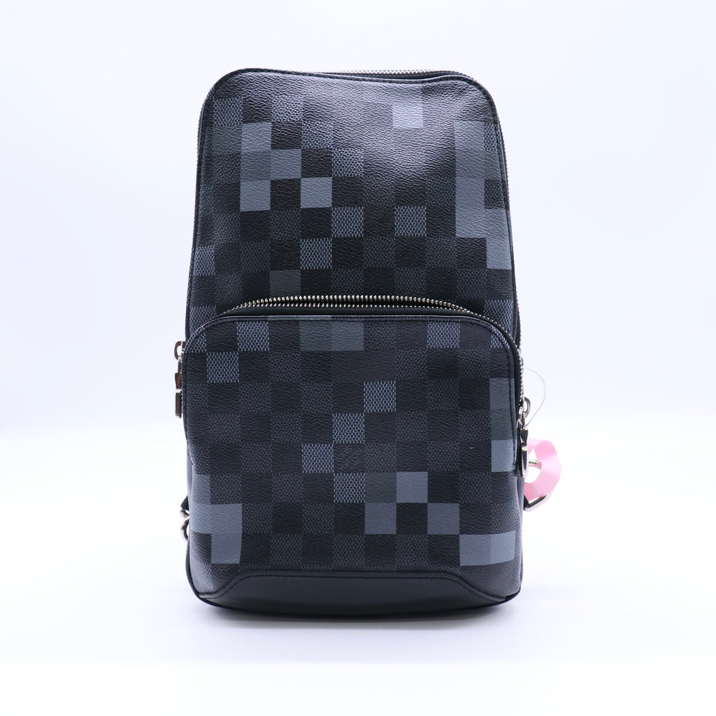 Louis Vuitton Avenue Sling Bag Limited Edition Damier Graphite Pixel Gris twins LDJ4283
