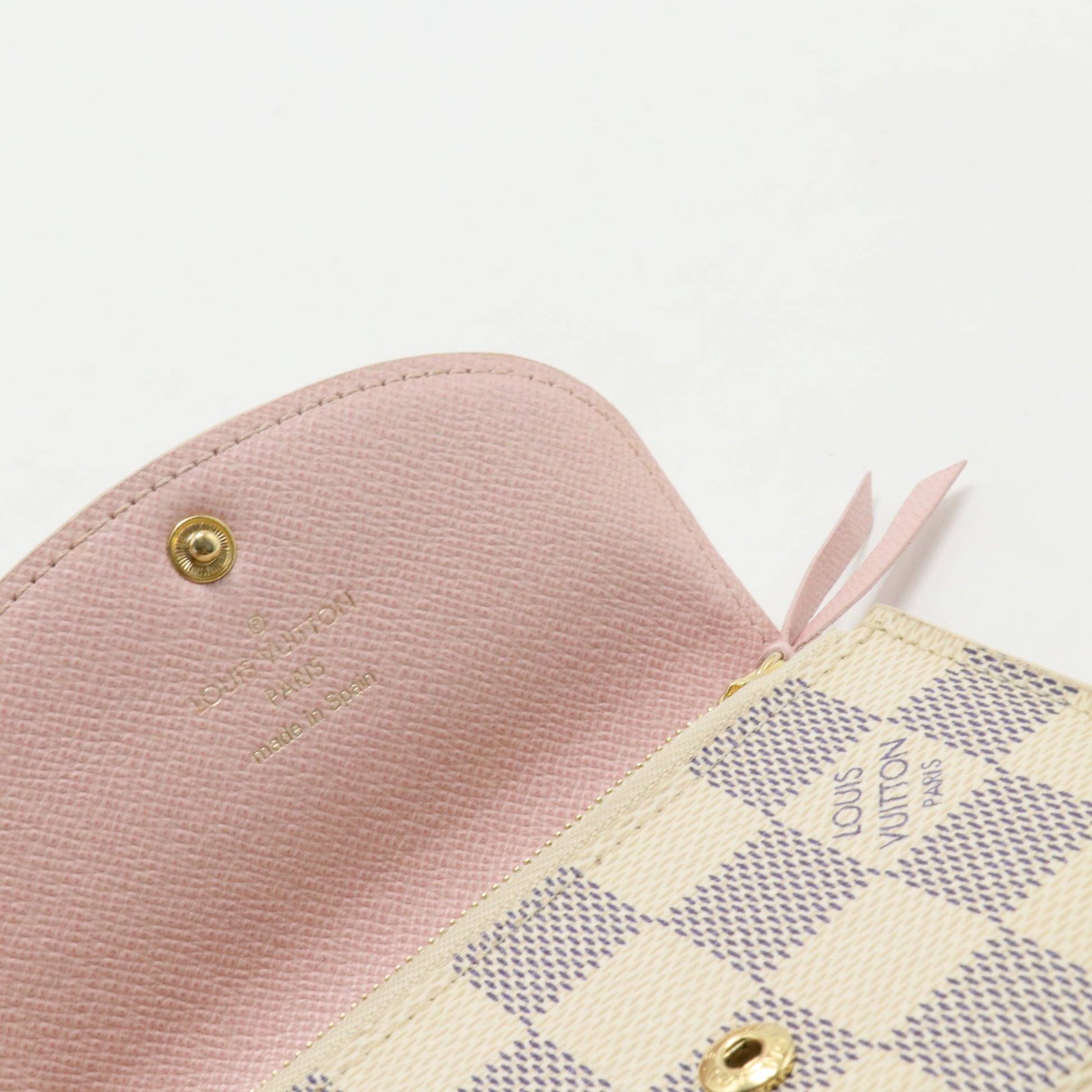 Damier Azur Rosalie Coin Purse Rose Ballerine