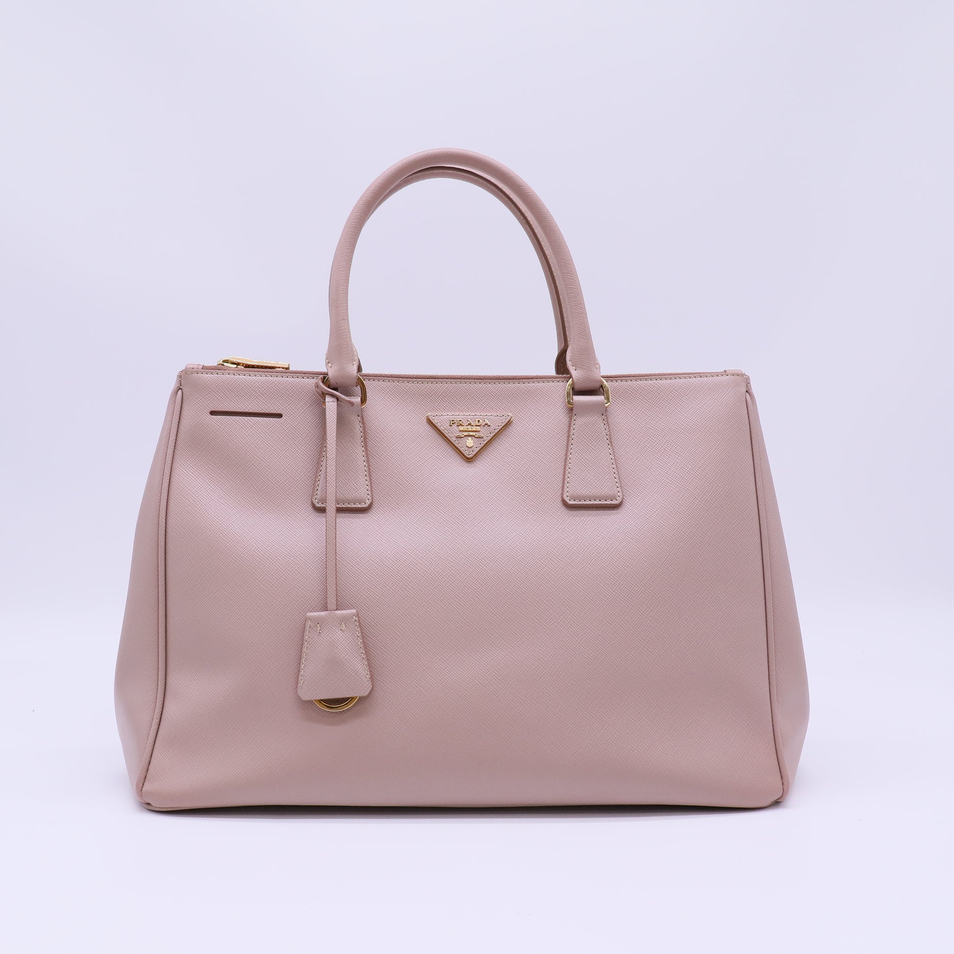 Double Zip Lux Tote Saffiano Leather Medium B22520