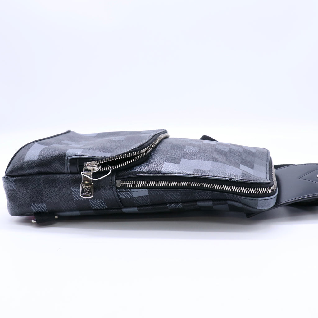 Louis Vuitton Avenue Sling Bag Limited Edition Damier Graphite Pixel Gris twins LDJ4283