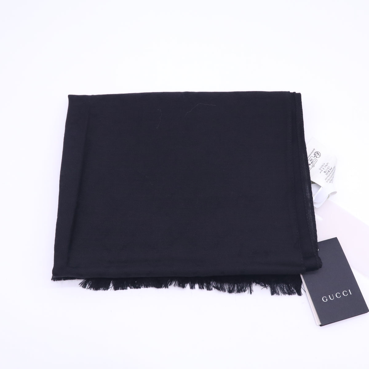 Gucci GG Logo Wool Silk Scarf Twins W23170