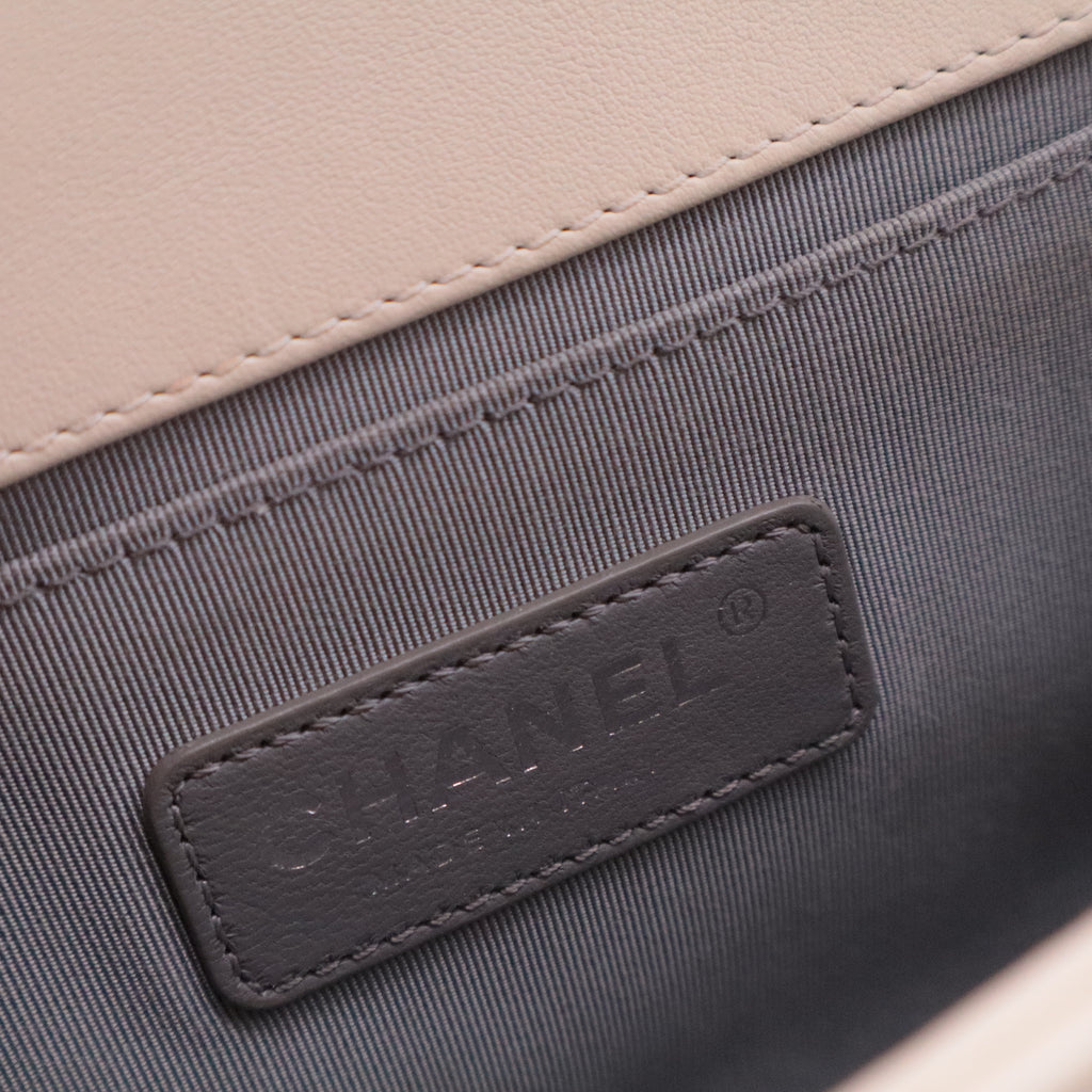 Boy Flap Bag Chevron Calfskin New Medium