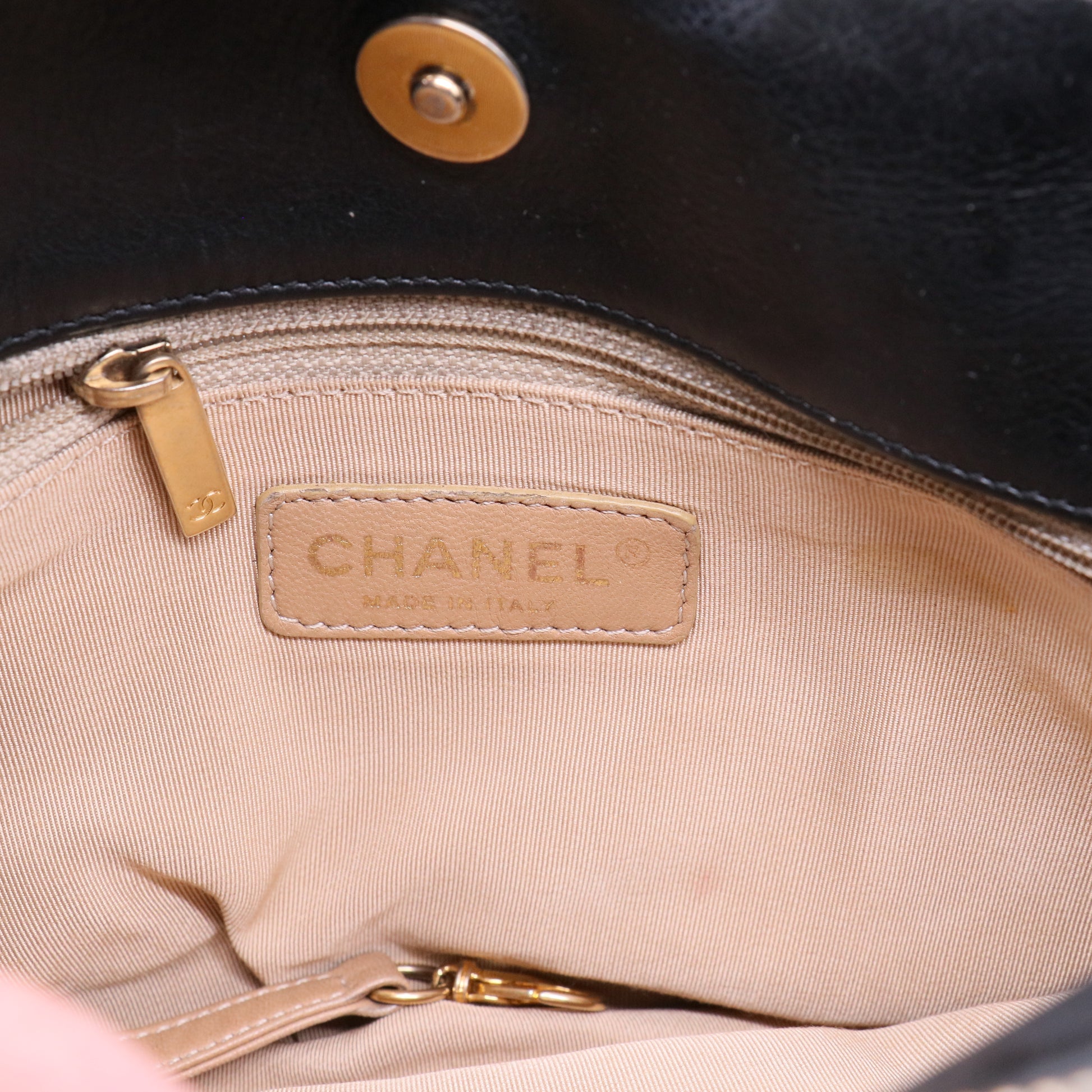 Chanel medium vintage chain tote bag twins