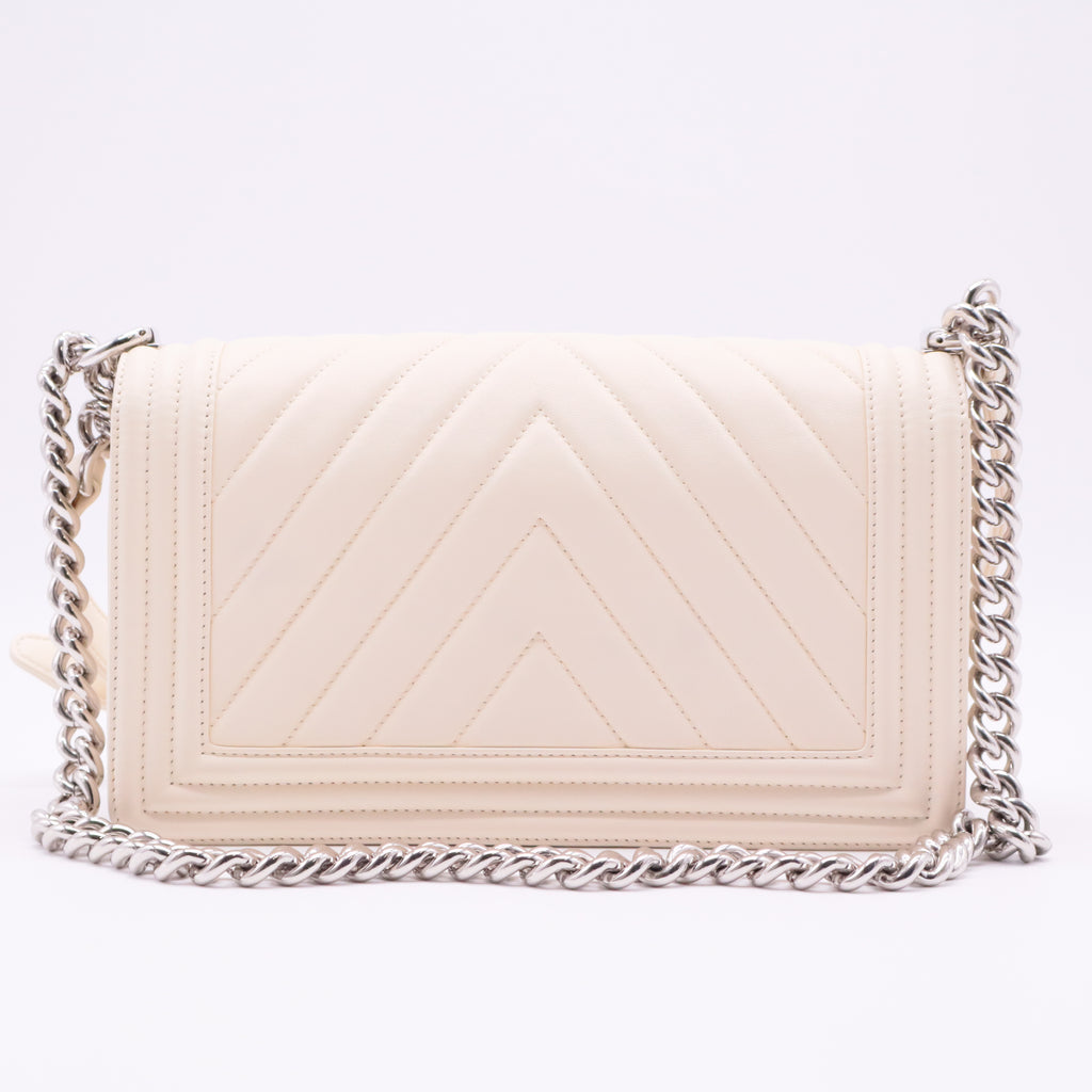 Boy Flap Bag Chevron Calfskin New Medium