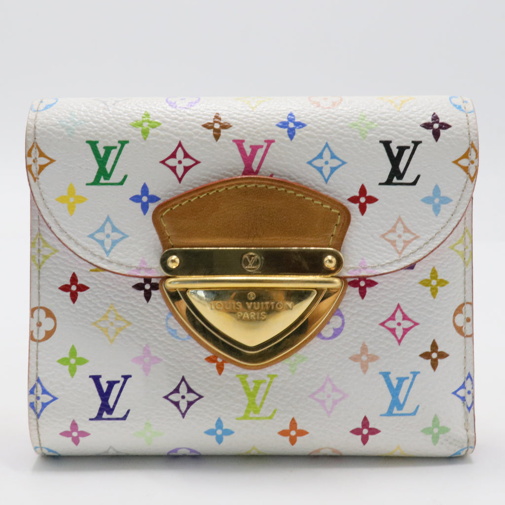 Monogram Multicolor Joey Wallet White Litchi