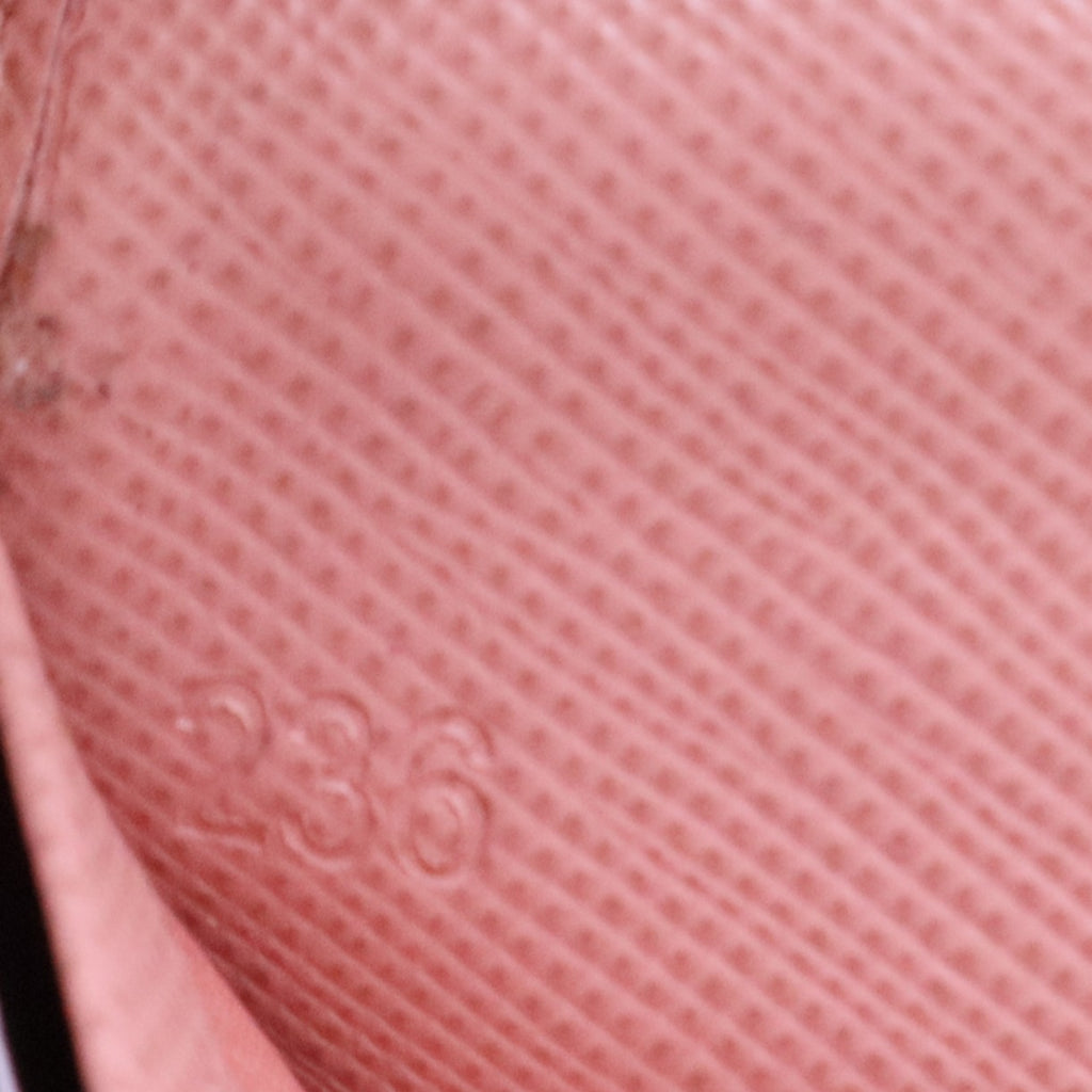 Light Pink Saffiano Leather Logo Flap Continental Wallet