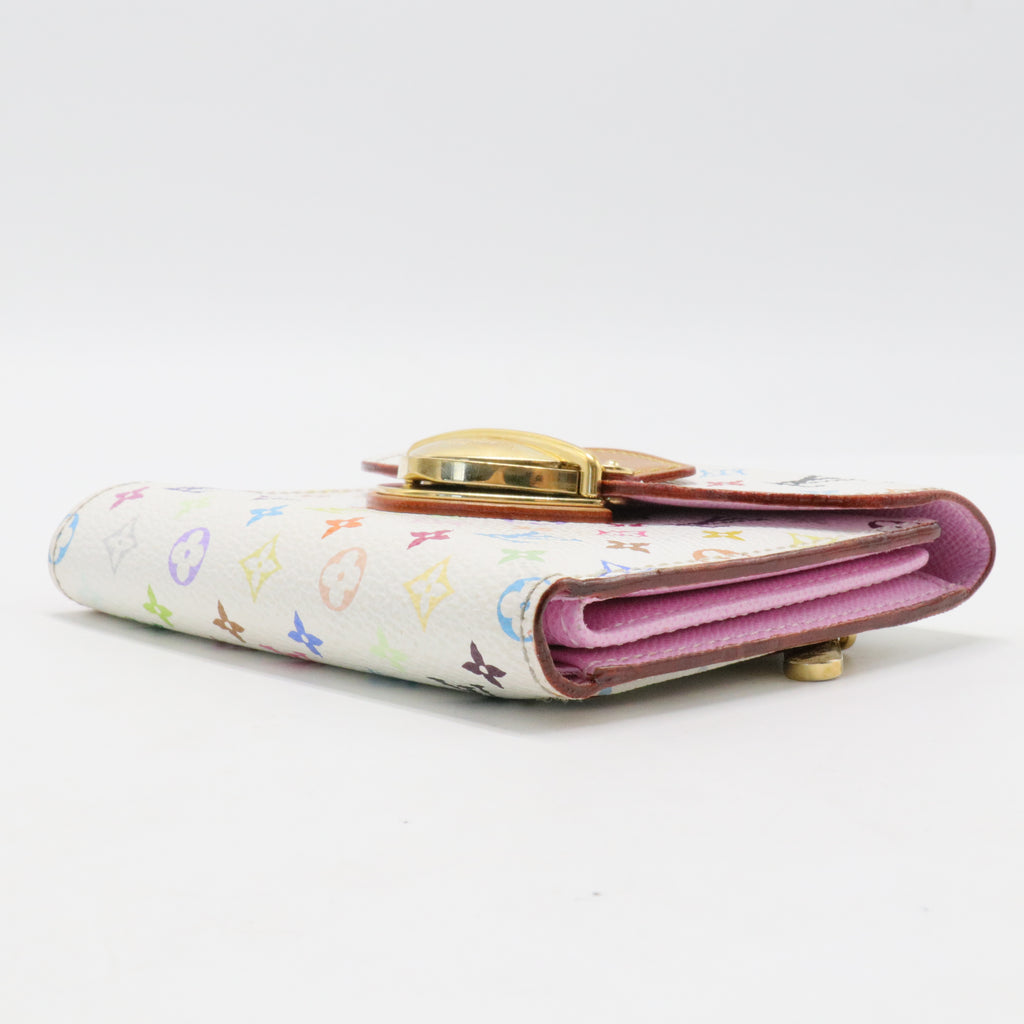 Monogram Multicolor Joey Wallet White Litchi