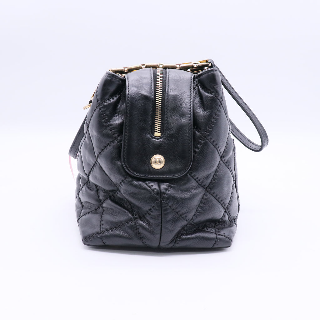 Chanel medium vintage chain tote bag twins