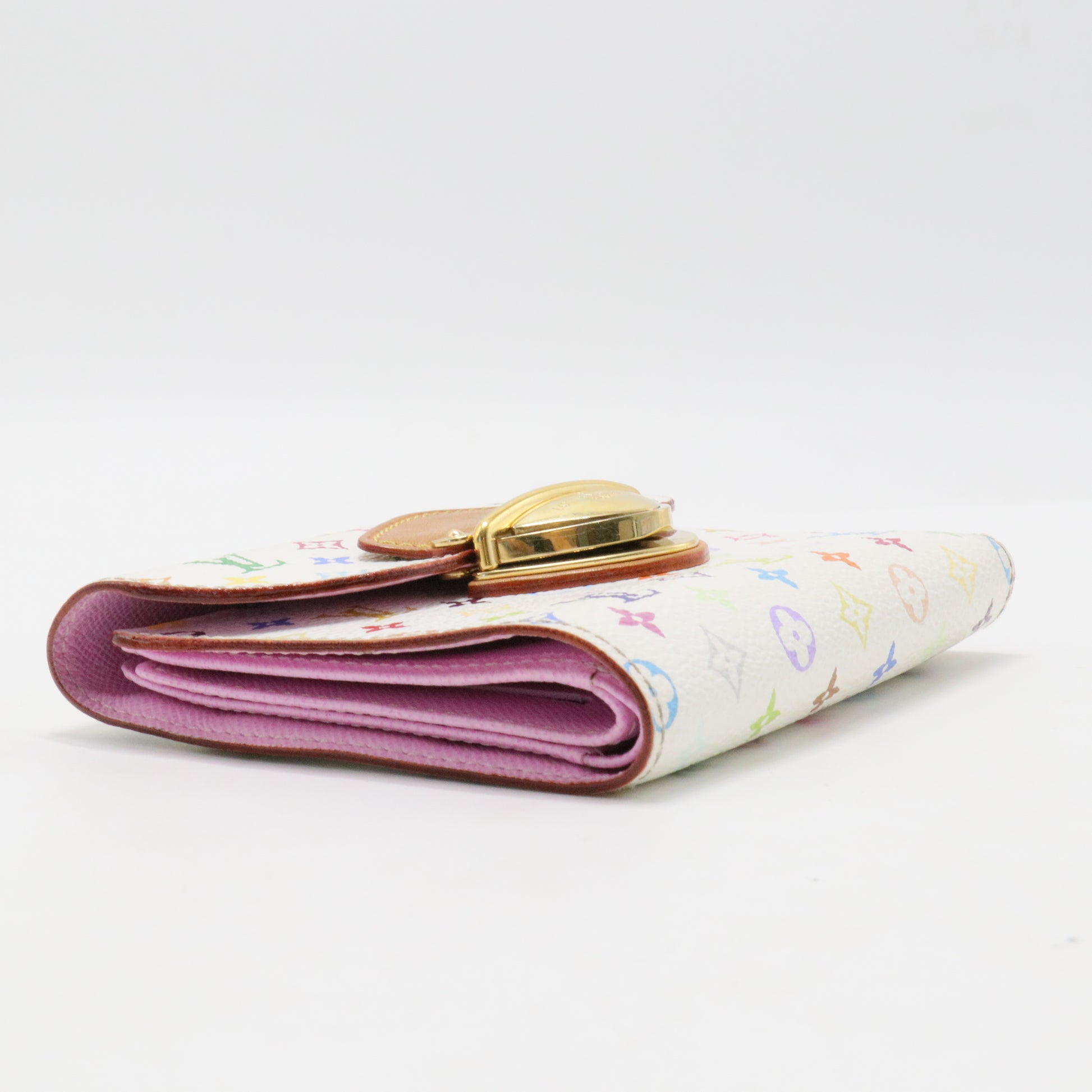 Monogram Multicolor Joey Wallet White Litchi
