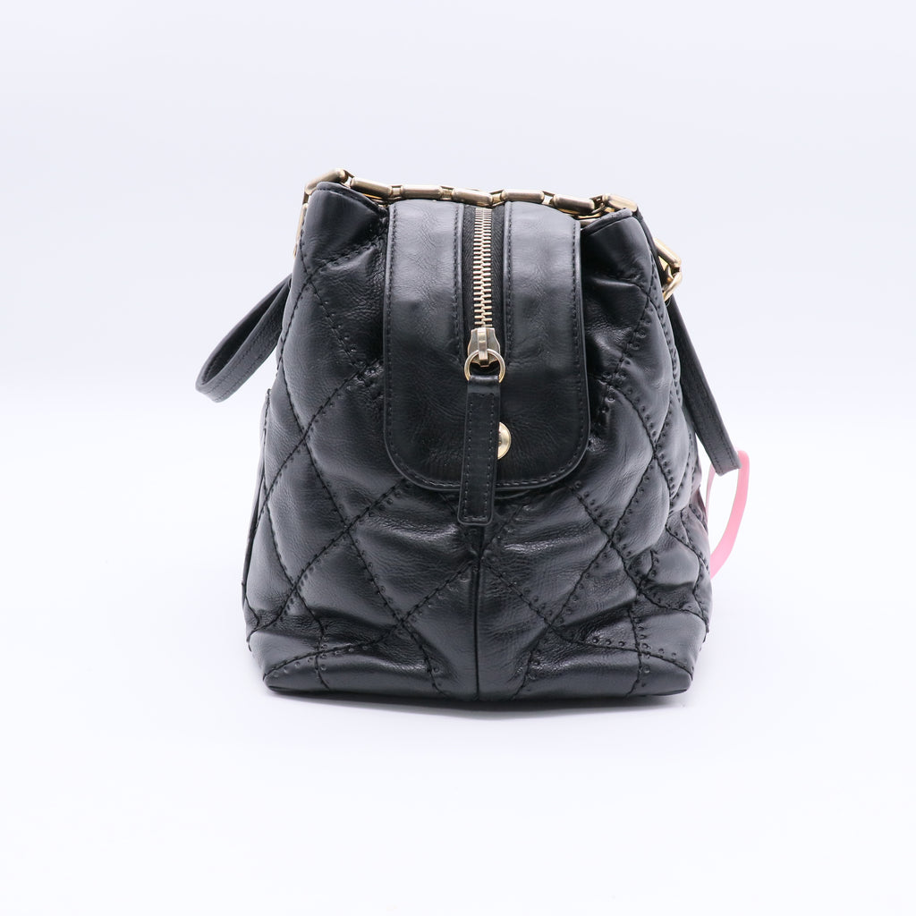 Chanel medium vintage chain tote bag twins