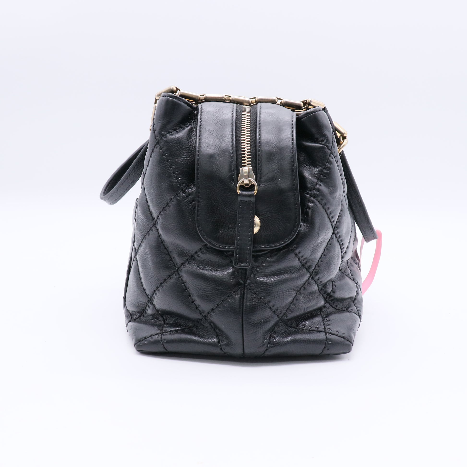 Chanel medium vintage chain tote bag twins