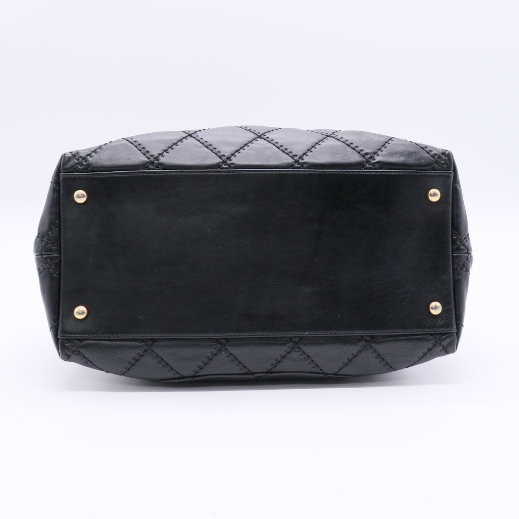 Chanel medium vintage chain tote bag twins