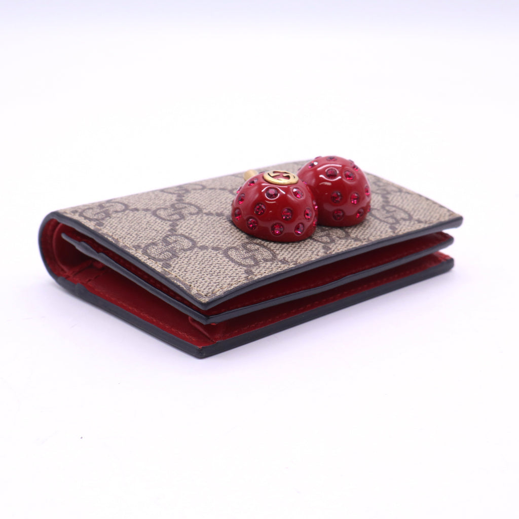 Cherries Wallet GG Coated Canvas W20693