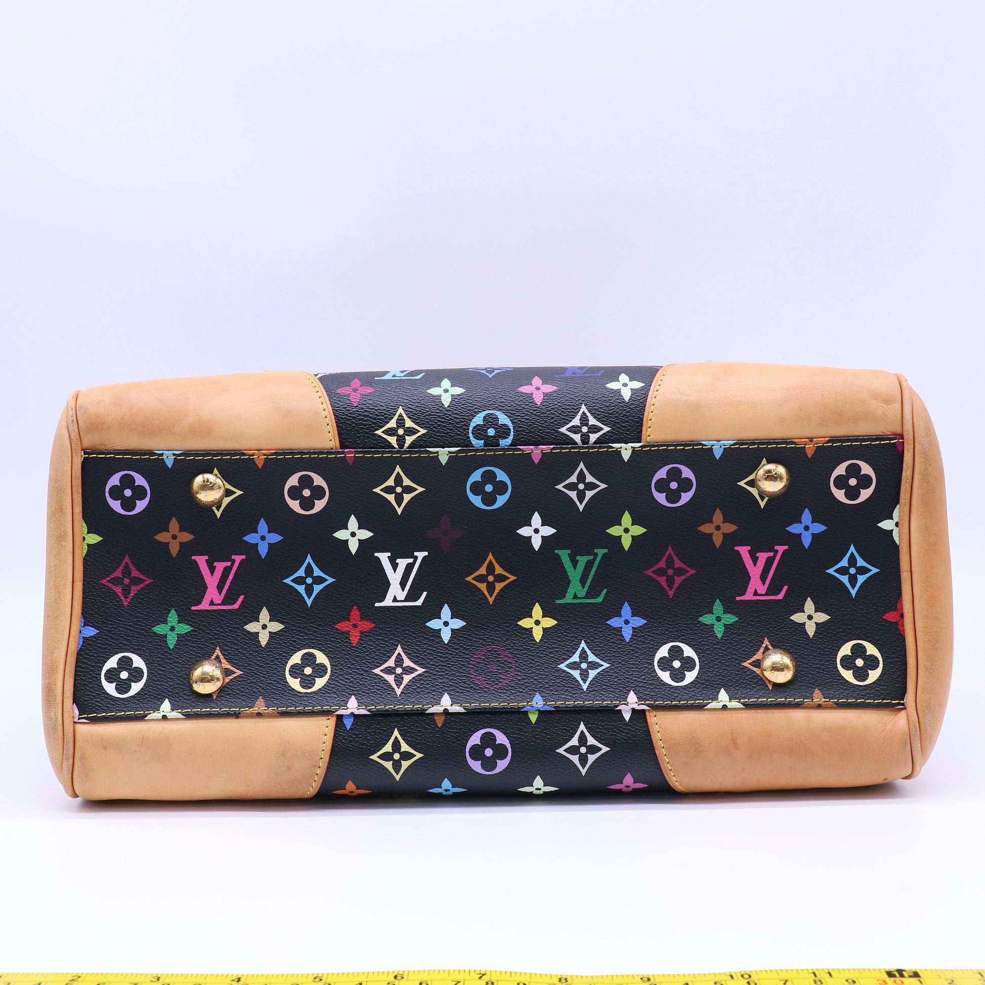 Louis Vuitton Takashi Murakami x Monogram Multicolore Beverly GM Black Twins LDJ4300
