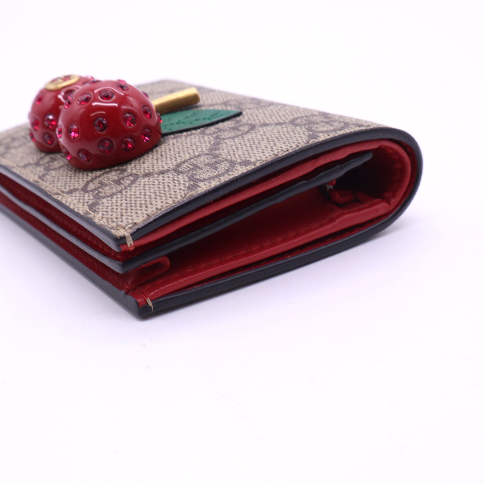 Cherries Wallet GG Coated Canvas W20693