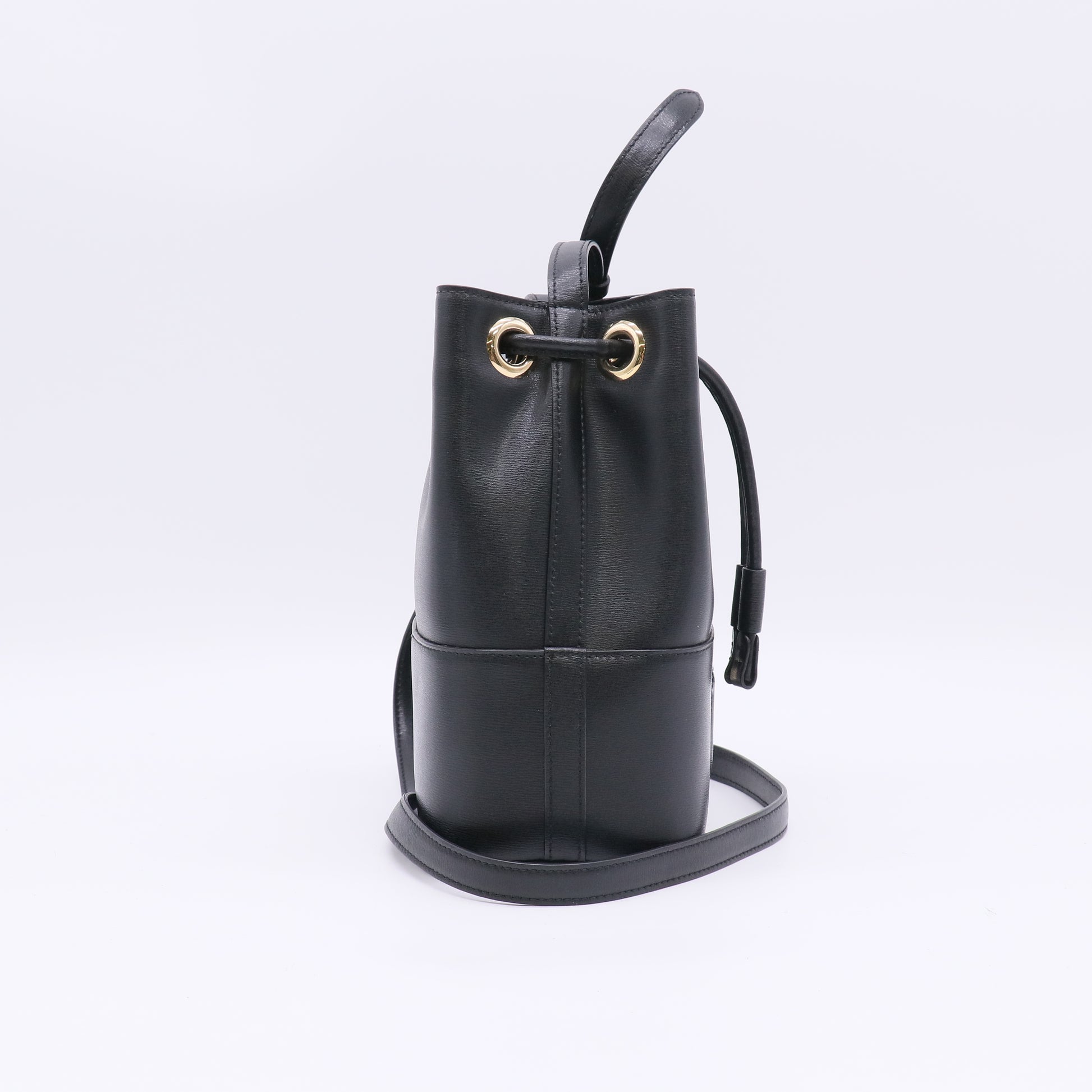 Salvatore Ferragamo Gancini City Leather Bucket Bag B23358