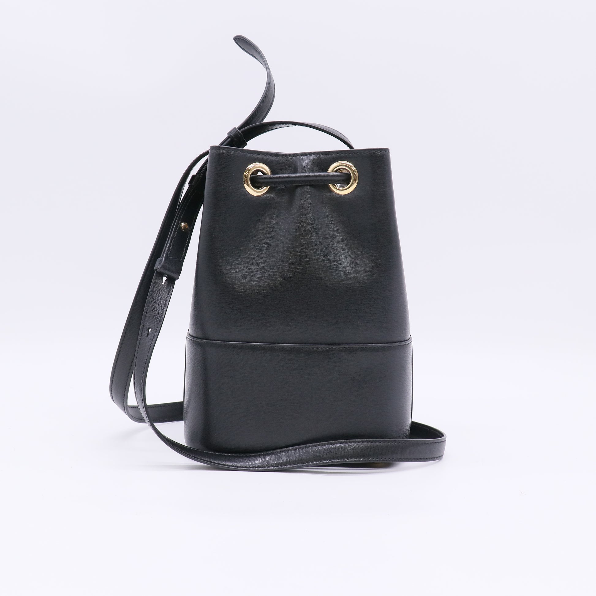 Salvatore Ferragamo Gancini City Leather Bucket Bag B23358