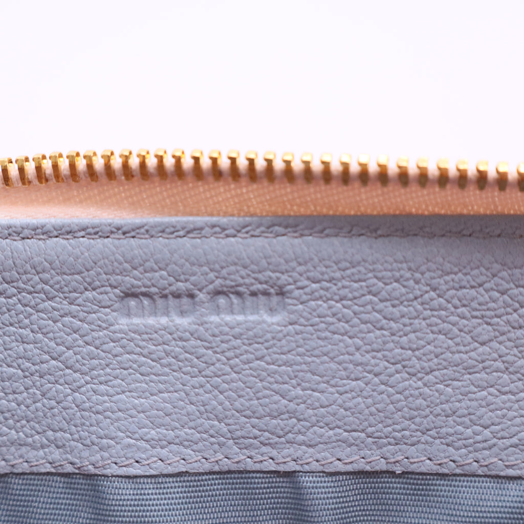 Zip-around Wallet With Floral Print