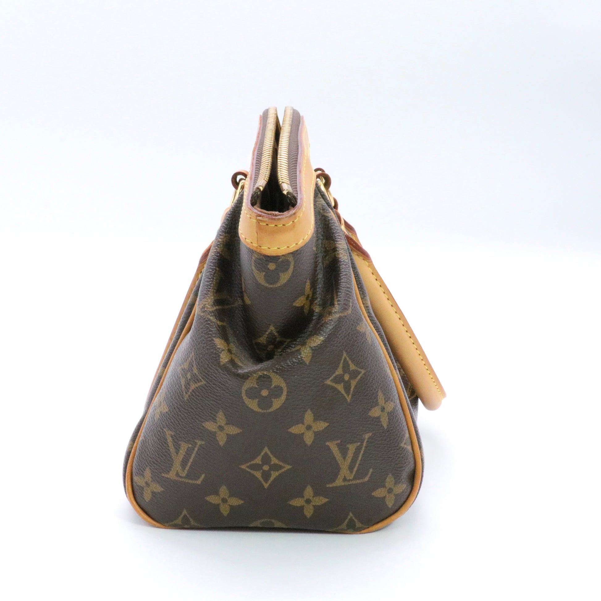 Tivoli PM Handbag Brown Monogram twins